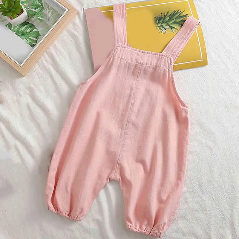 Salopette pour enfants garçons et filles Shorts d'été Style coréen mode décontracté bébé pantalon enfants vêtements 210515