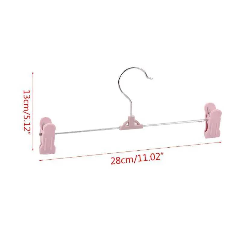 Hosenbügel, 10er-Pack Rockbügel mit verstellbarem Kunststoffgriff, Hosenbügel 210702