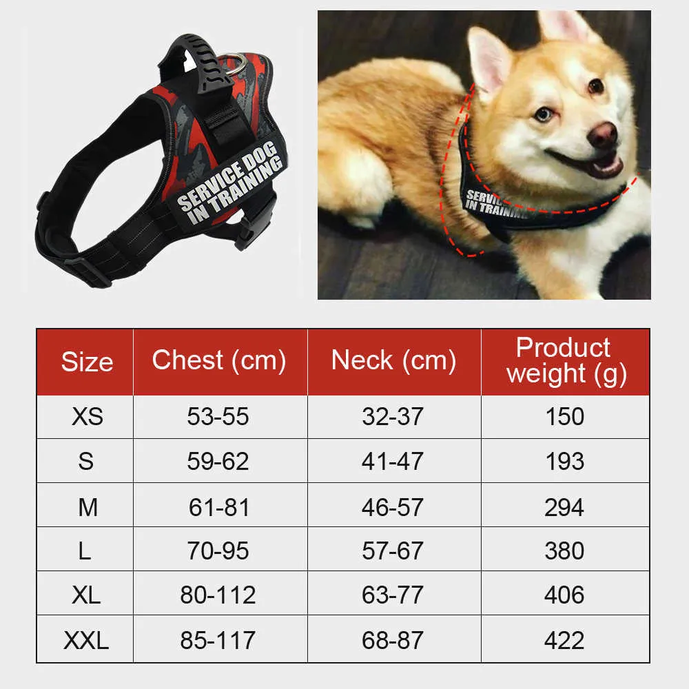 犬のハーネスの高品質ナイロン調節可能な小さいビッグSベストアクセサリードロップ211022のためのID犬の名前をカスタマイズする