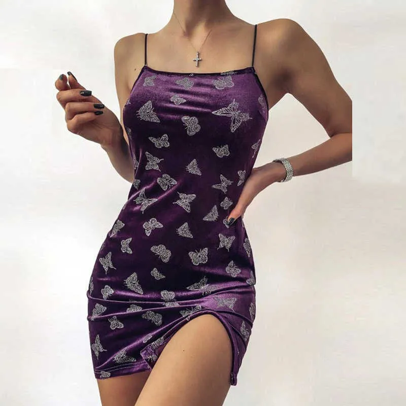 Svart klänning Kvinnor Sommar Spaghetti Strap Backless Off Shoulder Mini Es Lady Fashion Casual Split Sexig 210526