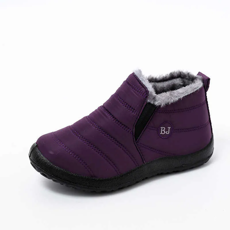 Scarpe invernali da donna Stivali da neve Stivaletti invernali in peluche Stivali impermeabili da donna Botas Mujer Plus Size 211009