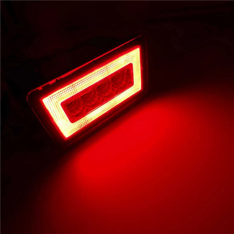 Pour Subaru Impreza WRX/STi XV Crosstrek 11-19 lentille rouge 3-en-1 LED Kit de feu antibrouillard arrière feu arrière feu de freinage feu de recul voiture