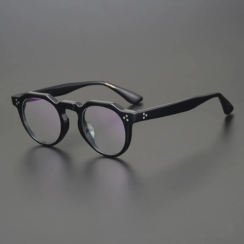 Fashion Sunglasses Frames Acetate Glasses Frame Men Vintage Designer Round Optical Eyewear Myopia Reading Women Prescription Clear232l