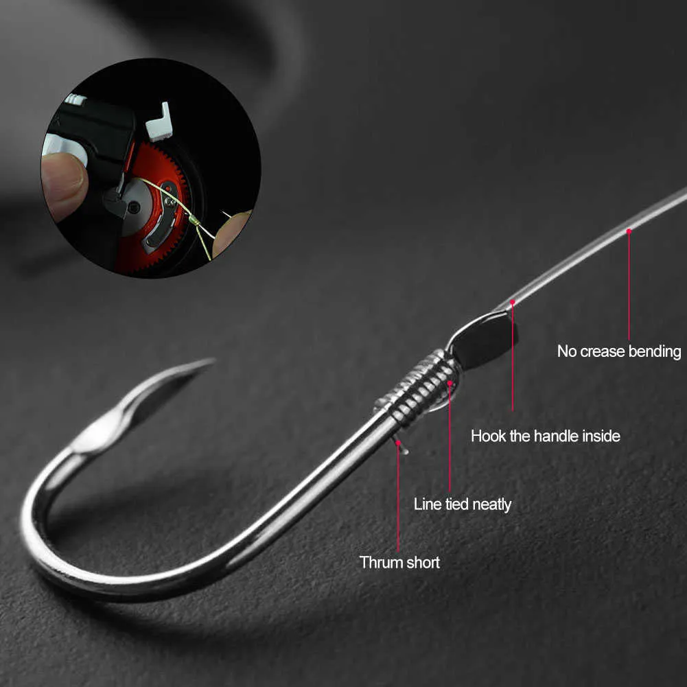 Nuovi accessori la pesca della macchina di livello del gancio di pesca elettrico portatile automatico Tie Fast Fishing Hooks Line Tying Device Equipment