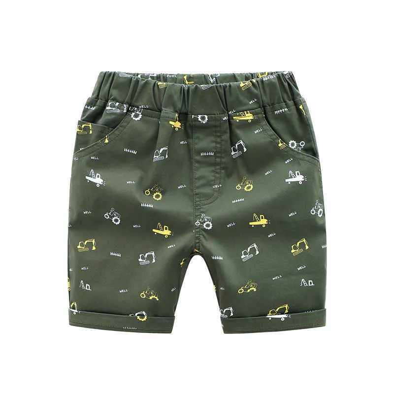 sommar barn shorts pojke flicka barn harem dinosaur byxor lösa armé barn kläder toddler baby sportkläder 210723