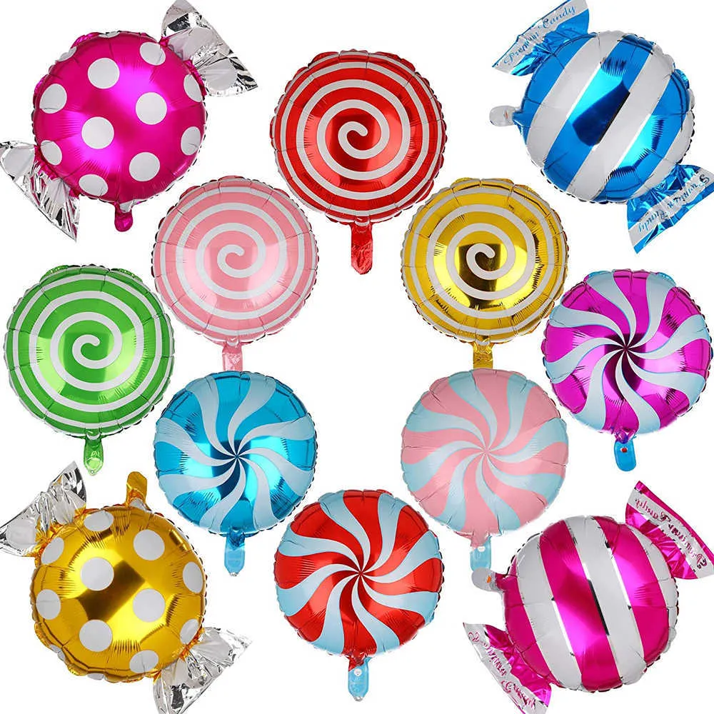 Candy Balloon Garland Arch Land Party Decortings لعيد ميلاد الطفل عيد الميلاد مع Lollipop 2106101670340