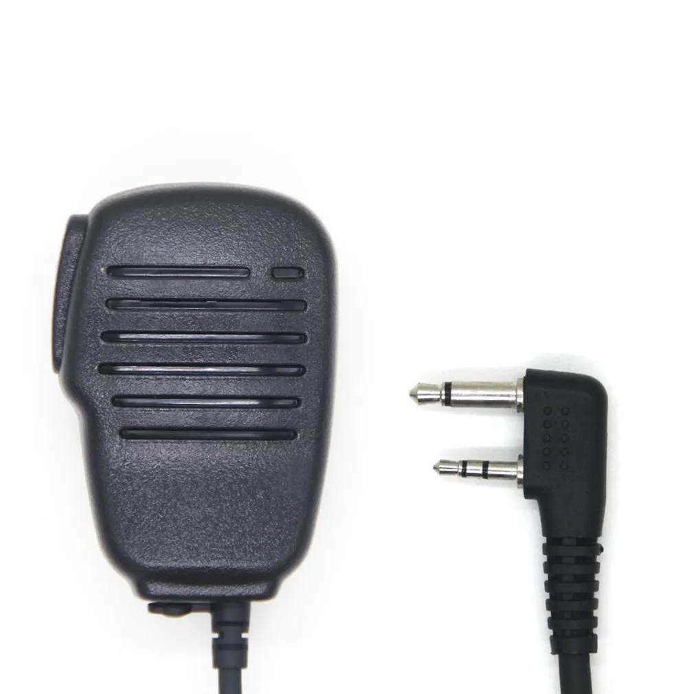Walkie-talkie plugue curvo microfone de mão à prova d'água remoto walkie-talkie microfone de mão
