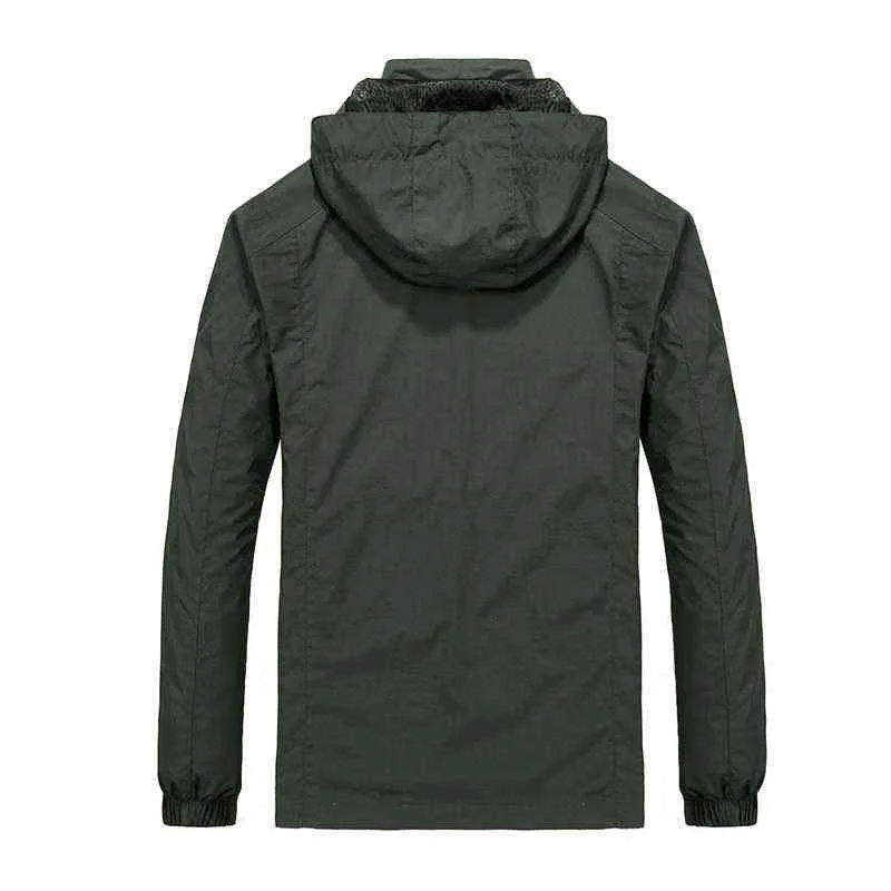 Men Jackets Windbreaker Waterproof Military Zipper Hooded Casual Coat Male Clothing plus size 6XL 220108