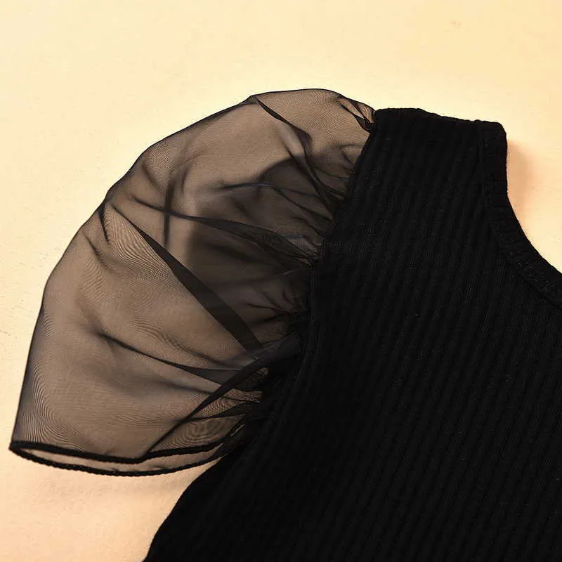 Wholesale летняя девушка 2 шт. Устанавливает черный слойки с короткими рукавами рубашки + отверстие кисточка жемчужные джинсы детские наряды E1789 210610