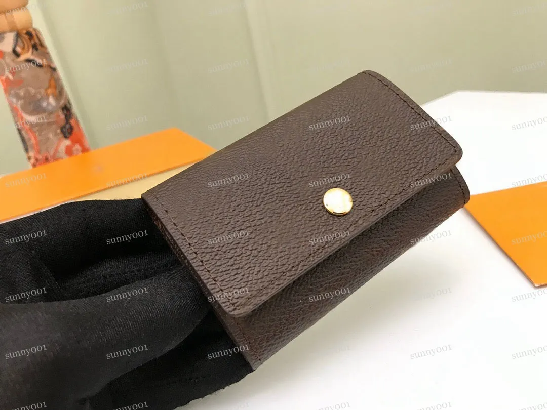 Whole Key Purse For Men Top Quality Multi Color Genuine Leather Short Wallet Lady Six Key Holder Women Men Classic Zipper Pock185Z