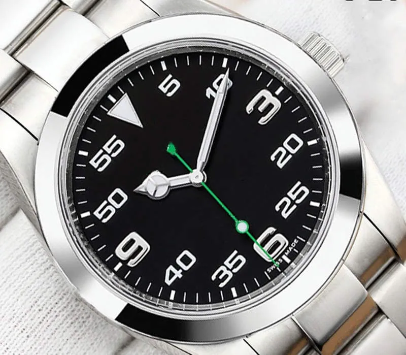 Mode klassiek zakelijk herenhorloge 40 MM waterdicht vrijetijdsbesteding roestvrij staal automatisch mechanisch uurwerk 308D
