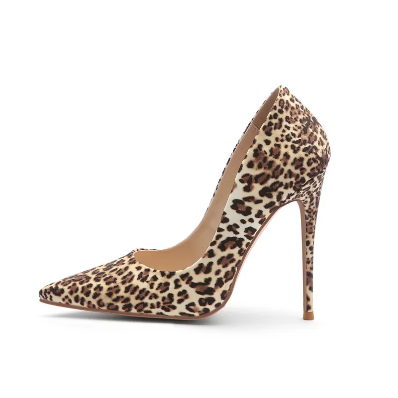 Chaussures à talons hauts grande taille mode léopard sandales en peau de serpent classiques talons hauts pour femmes