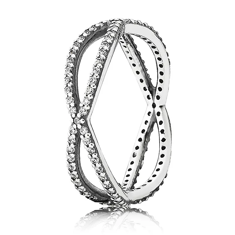 Bague en argent sterling 925 élégance classique Abstrait élégance cadenas de coeur de coeur de coeur de coeur pour femmes bijoux de mode