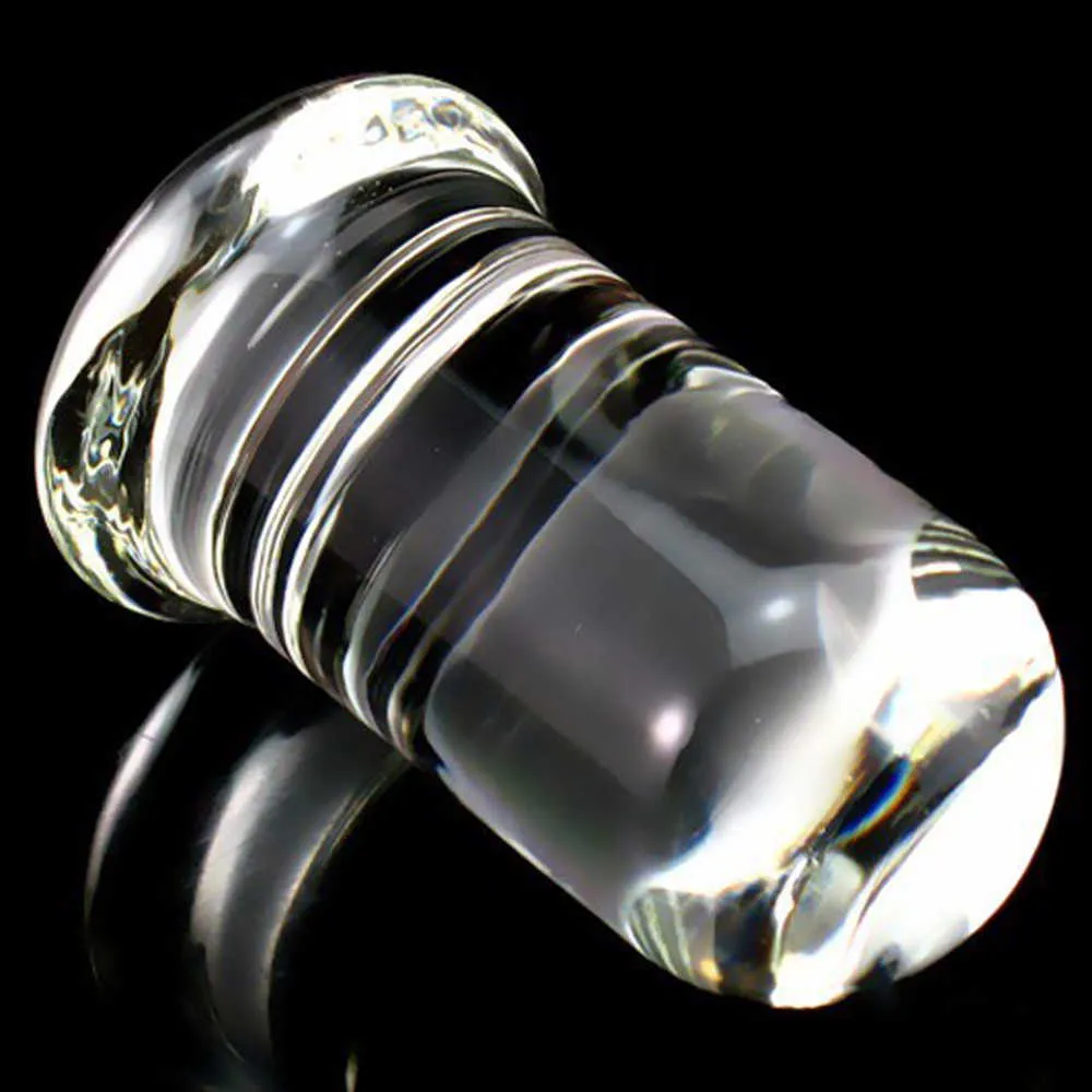 New 6 Size Glass Dildo Big Huge Glassware Penis Crystal Anal Plug Adult Sexy Toys For Women G Spot Stimulator Smooth Beautiful5364202