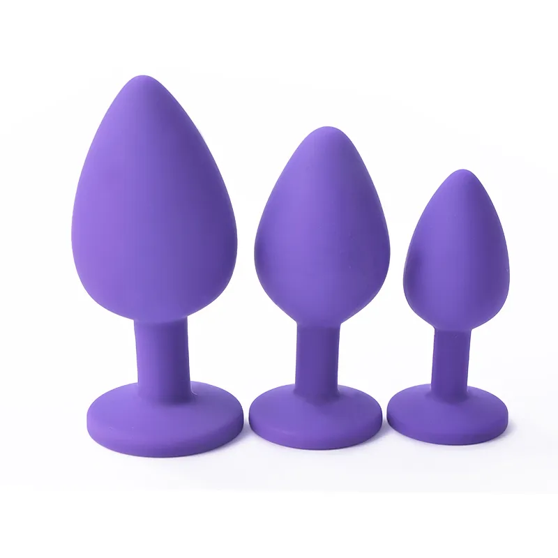 Silicone Silicone Plugue Anal Set para Beginner Butt Plug Backyard Sexo Brinquedo Para Homens Mulheres Prazer Massagem Ferramentas de Sexo Produto Erótico Produto Erotico X0401