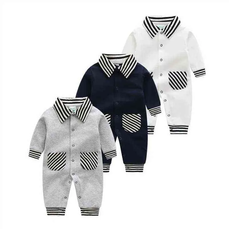 Born Baby Rompers Body de manga larga en general Algodón Marca Infant Boys Girls Onesie Primavera Otoño Ropa 211229