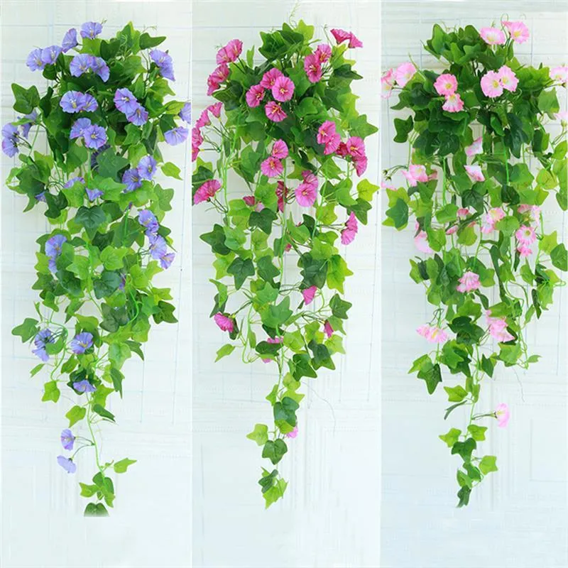 Ghirlande di fiori decorativi Seta artificiale Morning Glory Falso Tromba Fiore di alta qualità la decorazione della tavola fai da te di nozze Bulk 303Z