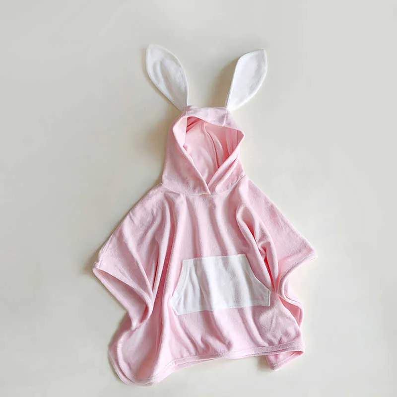 Niedźwiedź Lider Urodzony Baby Szlafrok Moda Maluch Dziewczyny Chłopcy Cartoon Cute Kapturem Ręczniki Kąpielowe Koszulki Piżamy 210708