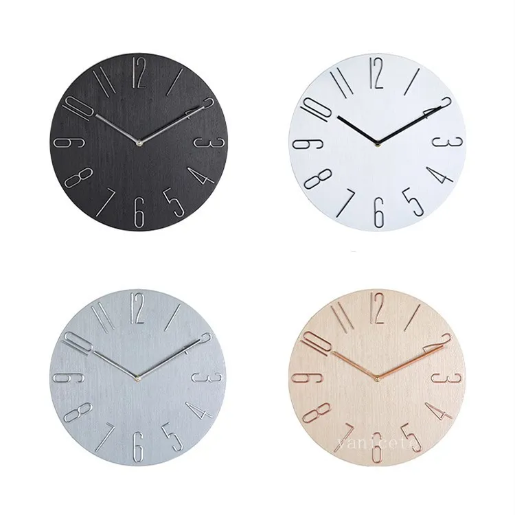 Ménage nordique Horloges murales salon moderne personnalité simple mode créative chambre silencieux décoration intérieure horloge T2I52737