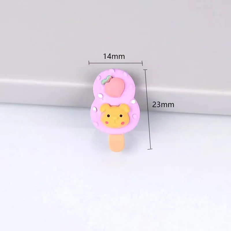 kawaii urocze mieszane lody Flat Back Back Cabochons Scrapbooking DIY Biżuter