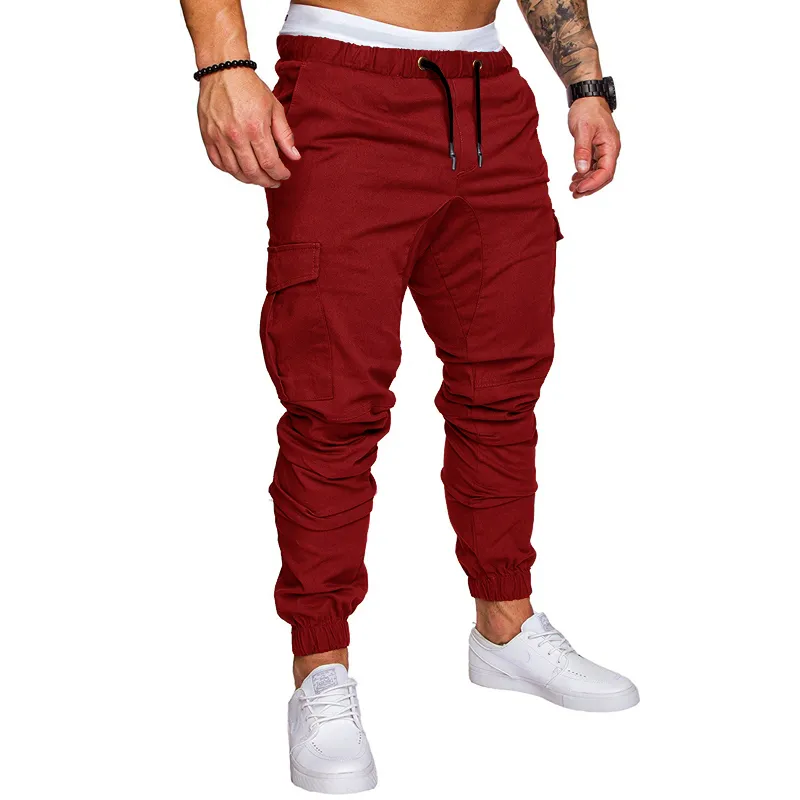 Pantalon de sport décontracté pour hommes, survêtement, Cargo, sarouel, crayon, grande taille