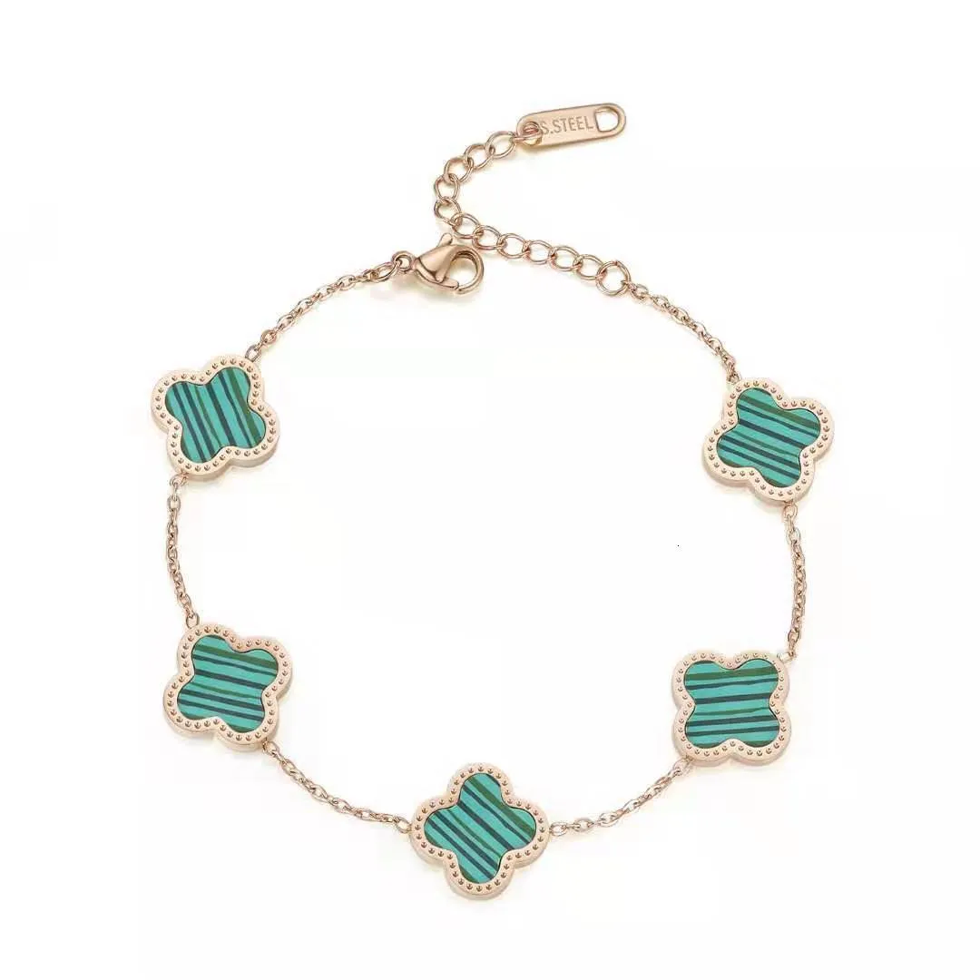 ネットレッドAccsori Clover Rose Gold Bracelet Yiwu Commodity Stainls Steel Jewelry3716847