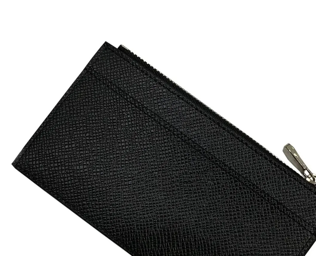 High quality men's and women's wallets long short single zipper embossed leather Purse with box card 216r