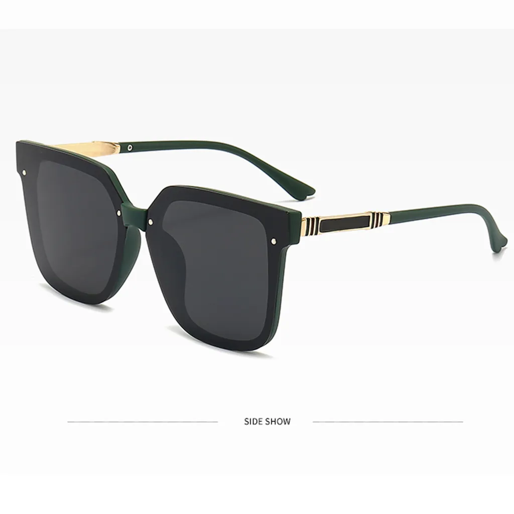 Mode Herren Damen Designer Sonnenbrille Sonnenbrille Runde Mode Gold Schwarz Rahmen Glaslinse Brillen für Mann Frau mit Original 290a
