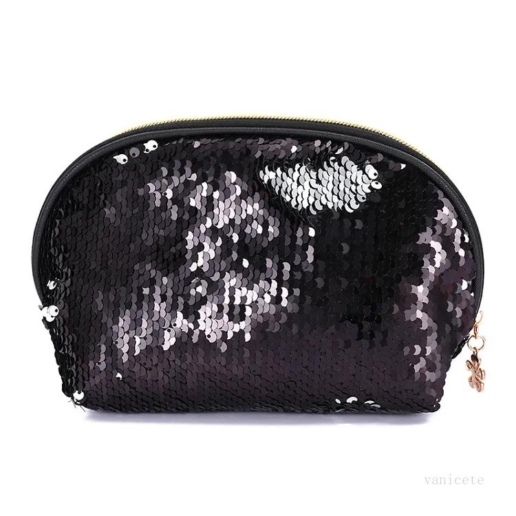 Sirène Paillettes Cosmétique Sac Glitter Maquillage Sacs Bling Shell Pouch Party Embrayage Sacs De Stockage 6 Couleurs Accueil Stockage T2I52124