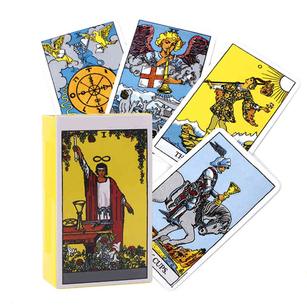 Mazzo di gioco di carte dei tarocchi Oracle Toy Divination Star Mystery Riding Party Guida elettronica Previsione
