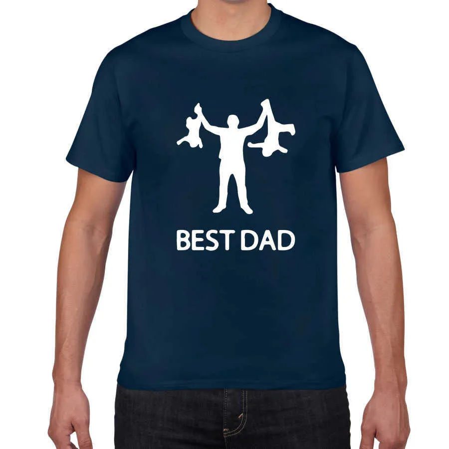 Papa Streetwear Tshirt Mannen Grappige Ontwerp Vader Dag 100% Katoen Zomer Hip Hop T-shirt Gift Tshirt Homme Kleding 210629