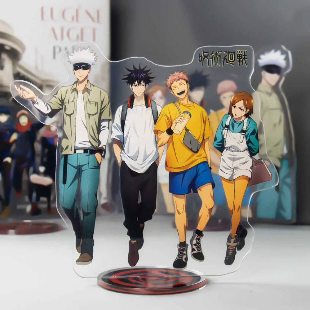 Anime Jujutsu Kaisen Cosplay Satoru Gojo Acrylique Stands Yoji Itadori Sakuna Megumi Personnage Modèle Bureau Décor Collection Cadeau G1019