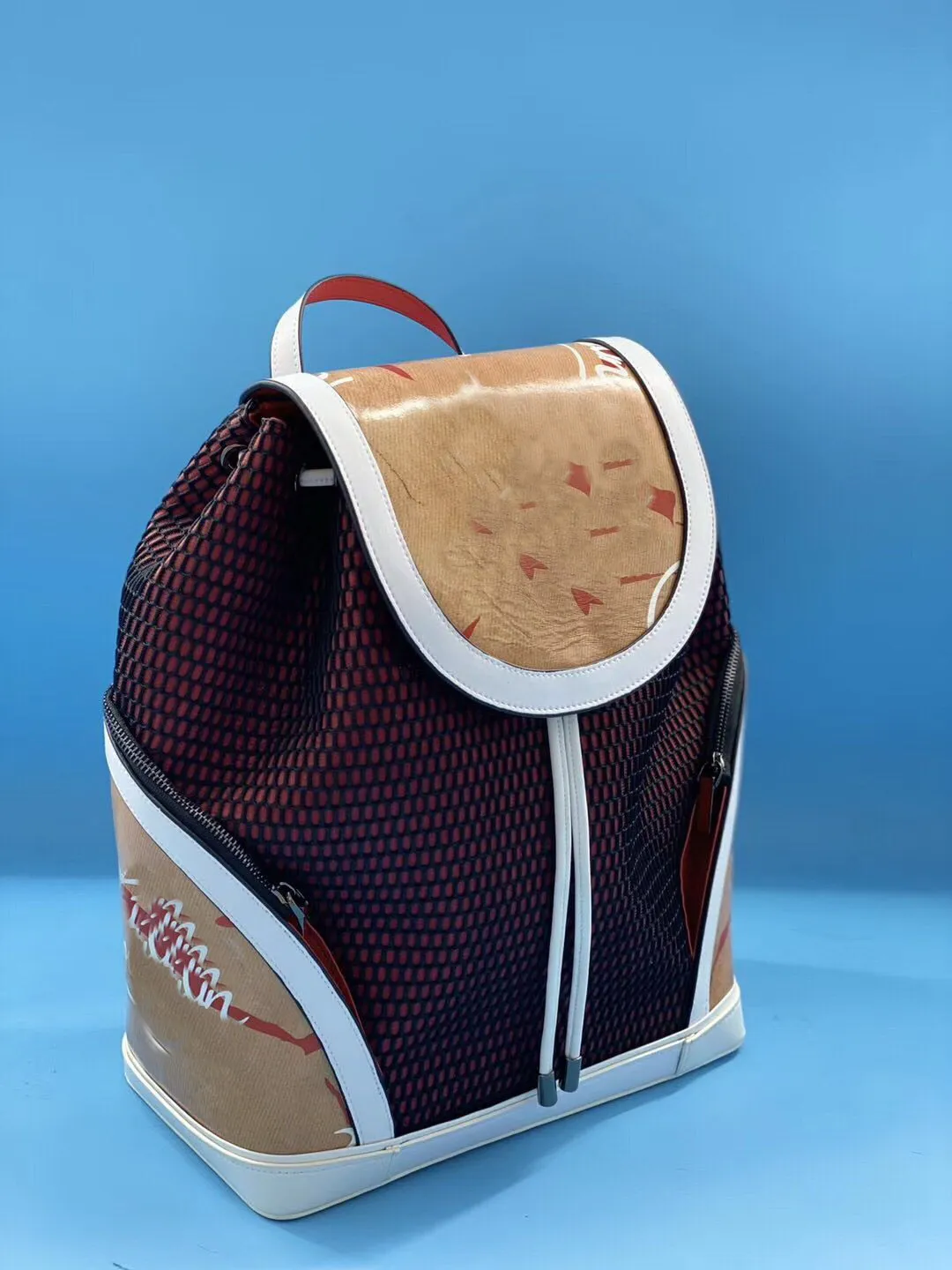 リアルレザーハンドバッグ高品質の男性女性学校バッグ有名なリベットレッドボトムバックパックデザイナーレディバッグボーイガールバックパック2175