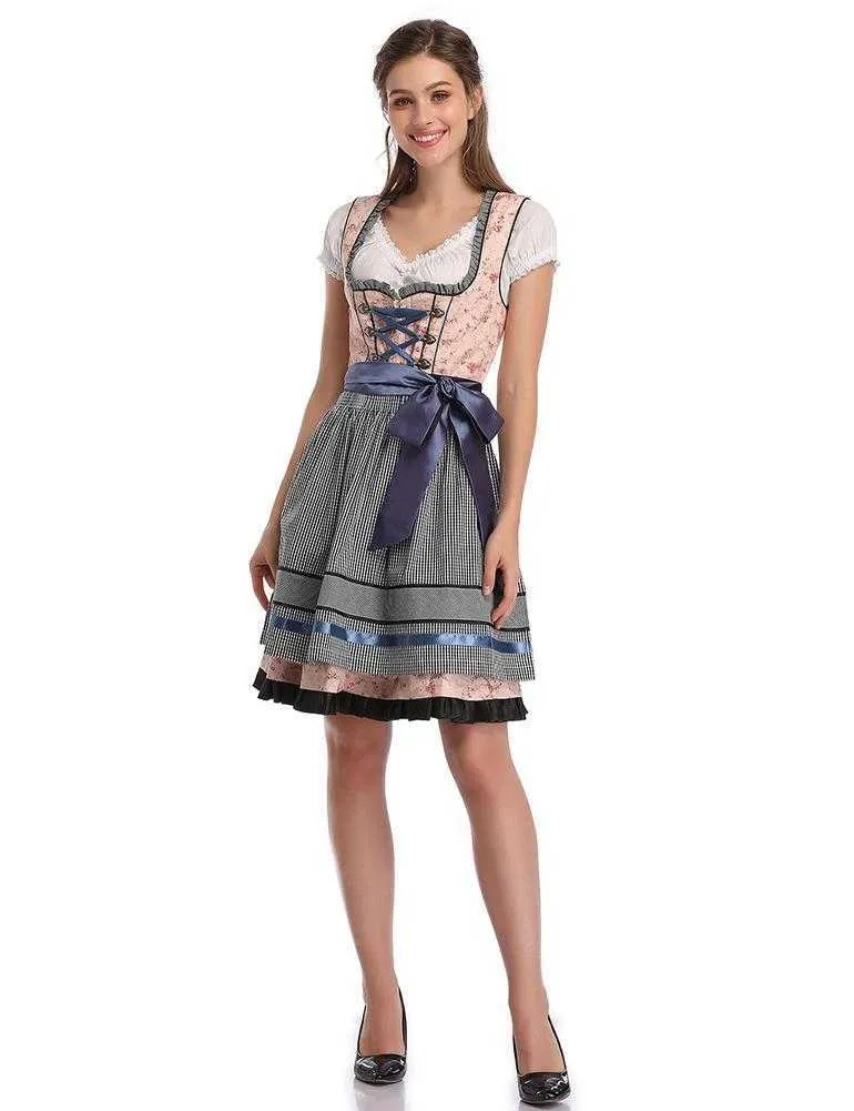 KOJOOIN Women039s Vintage Duitse Dirndl Jurk Kostuums voor Beierse Oktoberfest Halloween Carnaval G09253163290