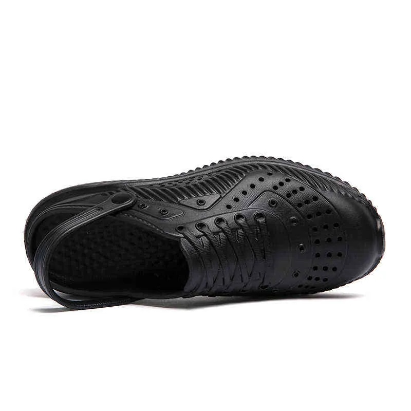 Sandaler Storlek 40-47 Mäns Sommar Slippers Beach Clogs Snabbtorkad Casual Skor Vattentät Antiskid Flip Flops 220302