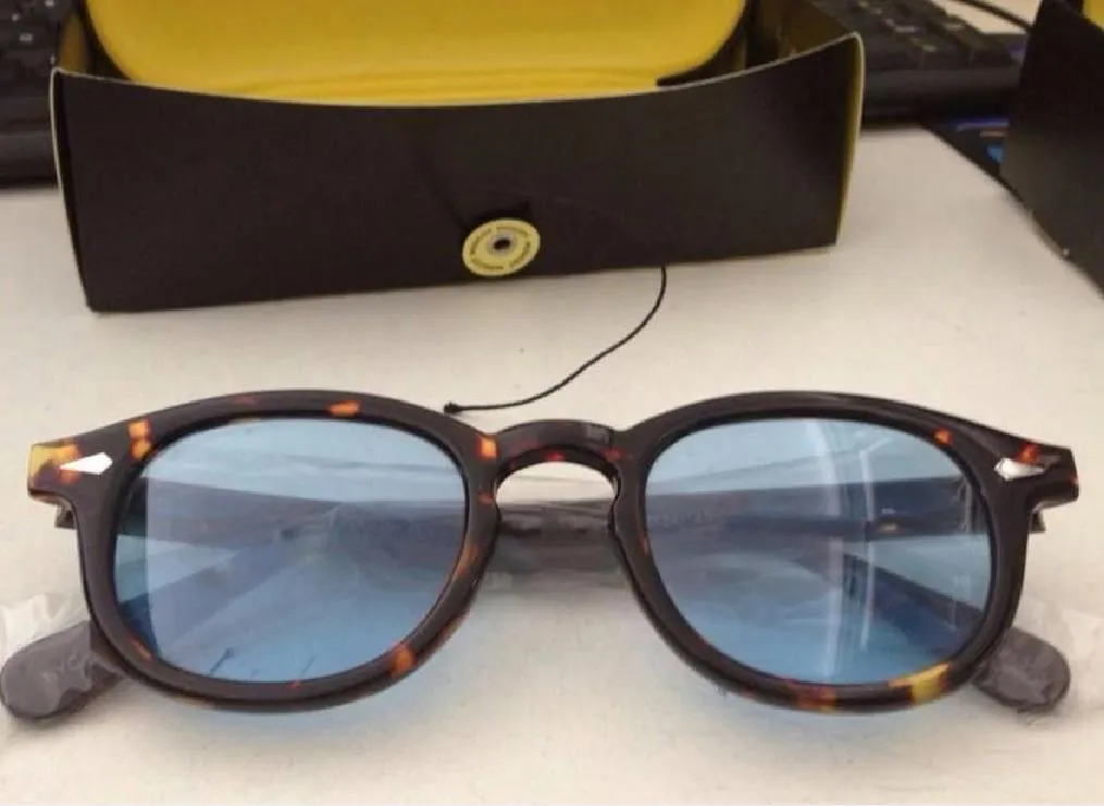 Весь дизайн, оправа S, M, L, 18 цветов, солнцезащитные очки с линзами Lemtosh, очки Джонни Деппа, очки высшего качества, очки с заклепками, 1915, с чехлом250I