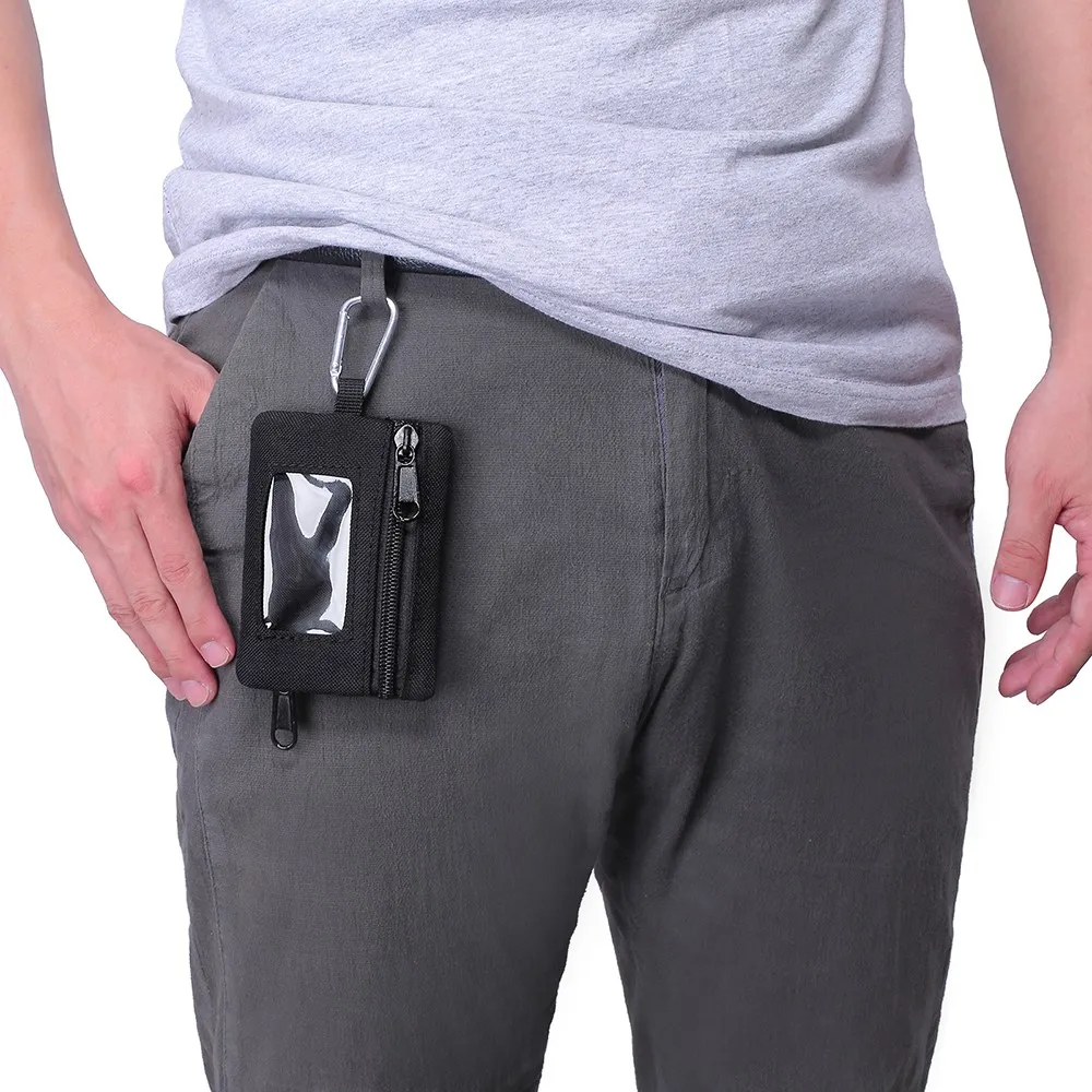 1000D Outdoor Wallet Pouch Portamonete Multifunzione Portachiavi Borsa Tattica Sport Zipper Marsupio con moschettone