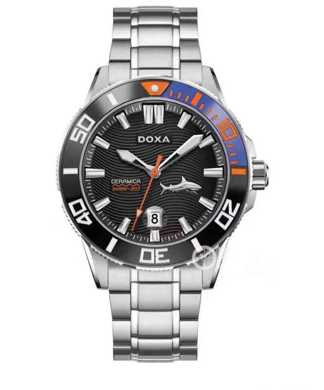Doxa Watch Big Shark Top Brand 고급 스테인리스 스틸 Men039S 빛나는 스포츠 다이빙 46mm 워터 유령 신제품 02148365320
