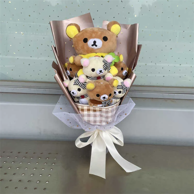 Bouquet de fleurs mignonnes en peluche en peluche