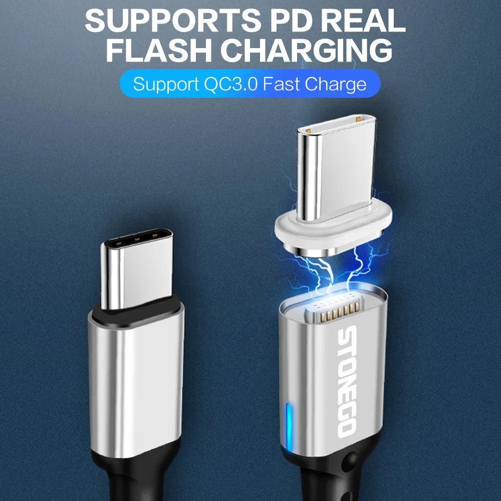 C Tipi USB C Magnyetik Kablo için Yeni Macbook Pro Huawei Matebook 86 W PD Hızlı Mıknatıs Şarj USB-C Hızlı Şarj Kabloları