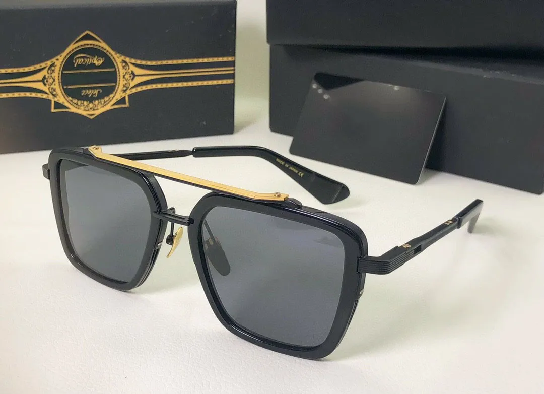 Topp original högkvalitativ designer A Dita Seven Solglasögon för män berömda fashionabla klassiska retro lyxmärke Eyeglass Fashion 249V
