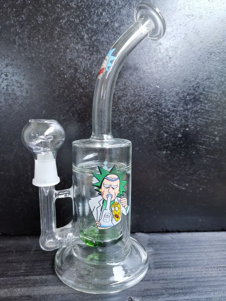 Glass Recycler Bong Tornado Bongs Water PipesユニークなウォーターパイプヘビーダブリグウェッカーとネイルドームZeusart Shop