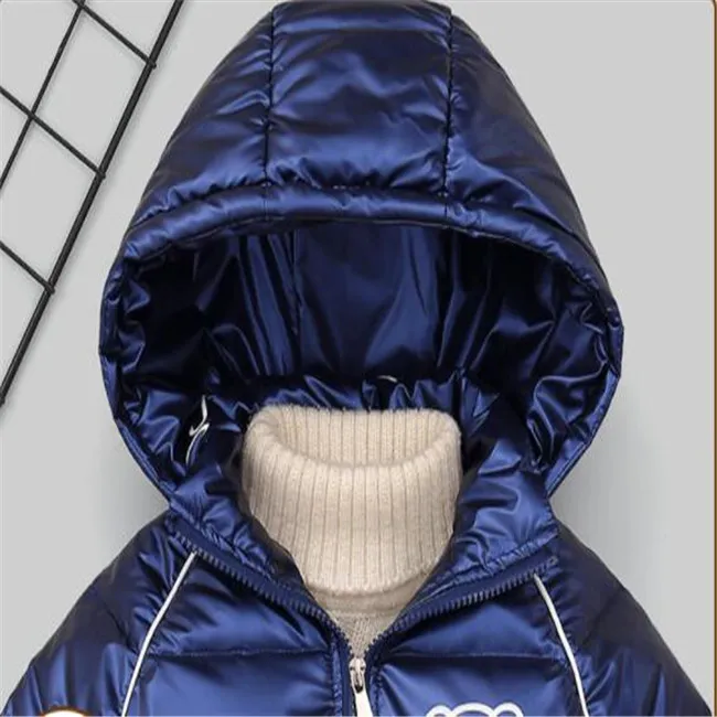 Kids Hooded Thick Duck Down Coat Jackets Children Boys Girls Outerwear 2-6 Years Winter Clothes