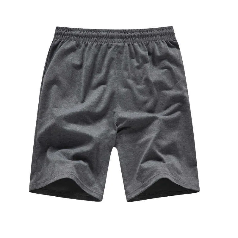 Plus la taille 6XL Respirant D'été Shorts Hommes Noir Coton Casual Mâle Sport Fitness Plage Homme Gym Pantalon Court 210713