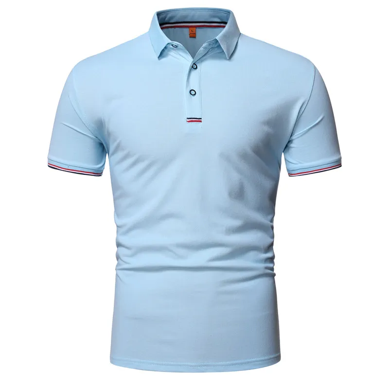 Projekty Koszulka z krótkim rękawem Koszulka Polo Mężczyźni Casual Fashion Business Polo Koszula Lato Przytulny Lapel Mężczyźni Koszulki Polo Bawełna Wears
