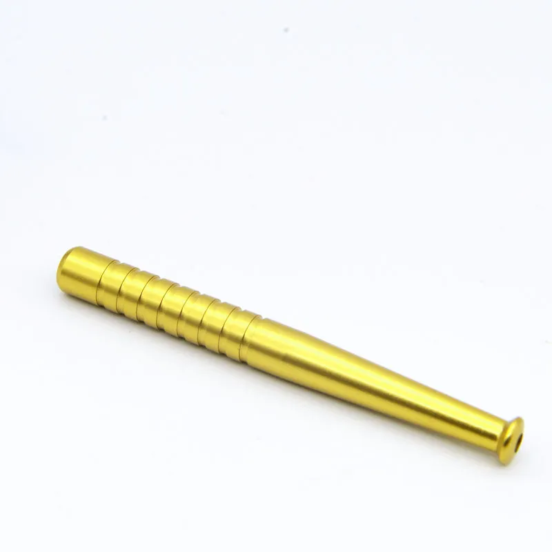 Portable metal pipe snuff bottle 78mm baseball glass water pipes suction nozzle general purpose