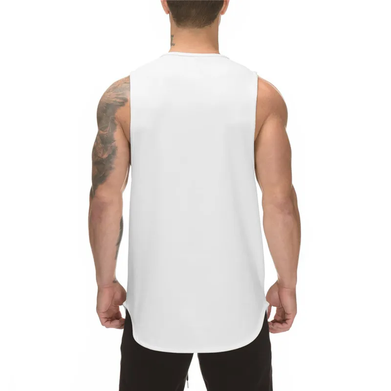 Nouvelle marque maille vêtements été maillots hommes débardeurs chemise, équipement de musculation Fitness hommes maille Stringer débardeur gilet 210421