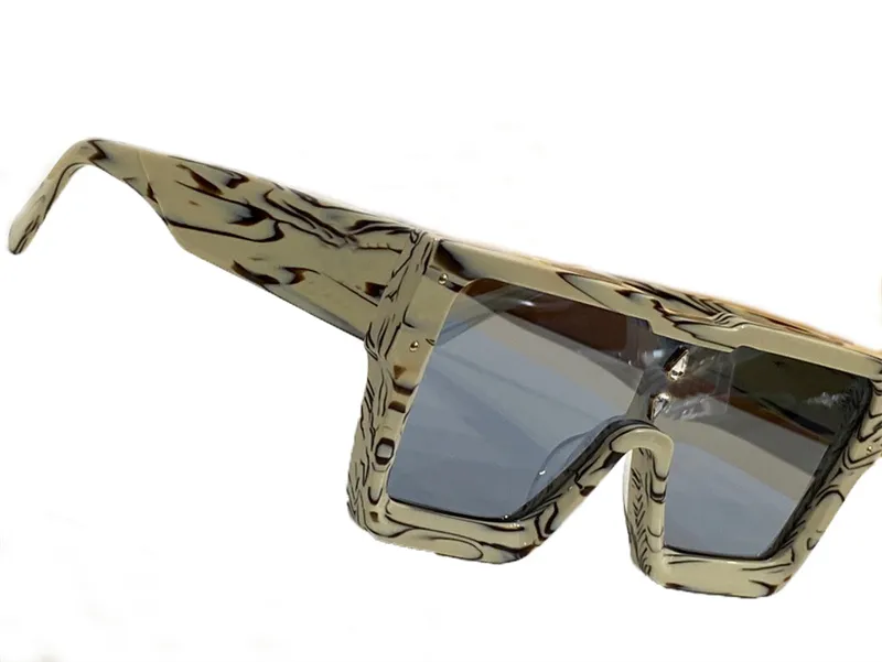 ファッションサングラスZ2188正方形の厚いプレートフレームレンズクリスタルデコレーションアバンギャルドデザイン屋外UV400保護メガネ2716