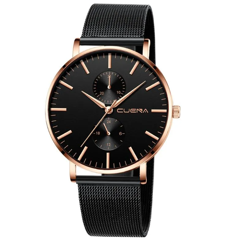 Horloges Horloge Mannen Reloj Hombre Erkek Kol Saati Cuena Vrouwen Quartz Datum Horloges Roestvrij Stalen Band heren Pols221q