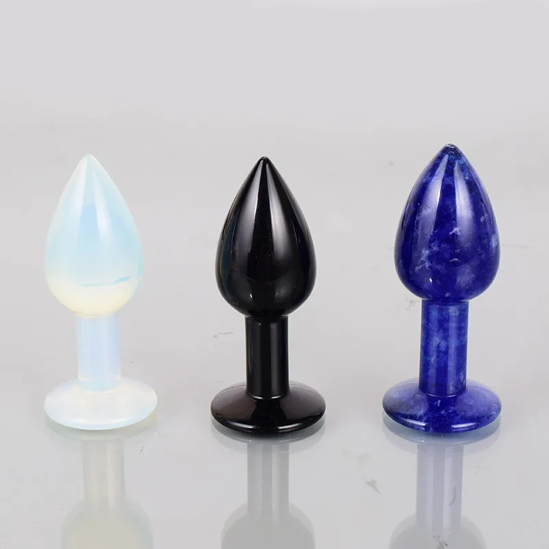 Natürlicher Jadestein-Analplug, kleiner Kristall-Buttplug, Analsexspielzeug für Frauen, Männer, Jade-Analplug für Erwachsene, Sexshop3617232